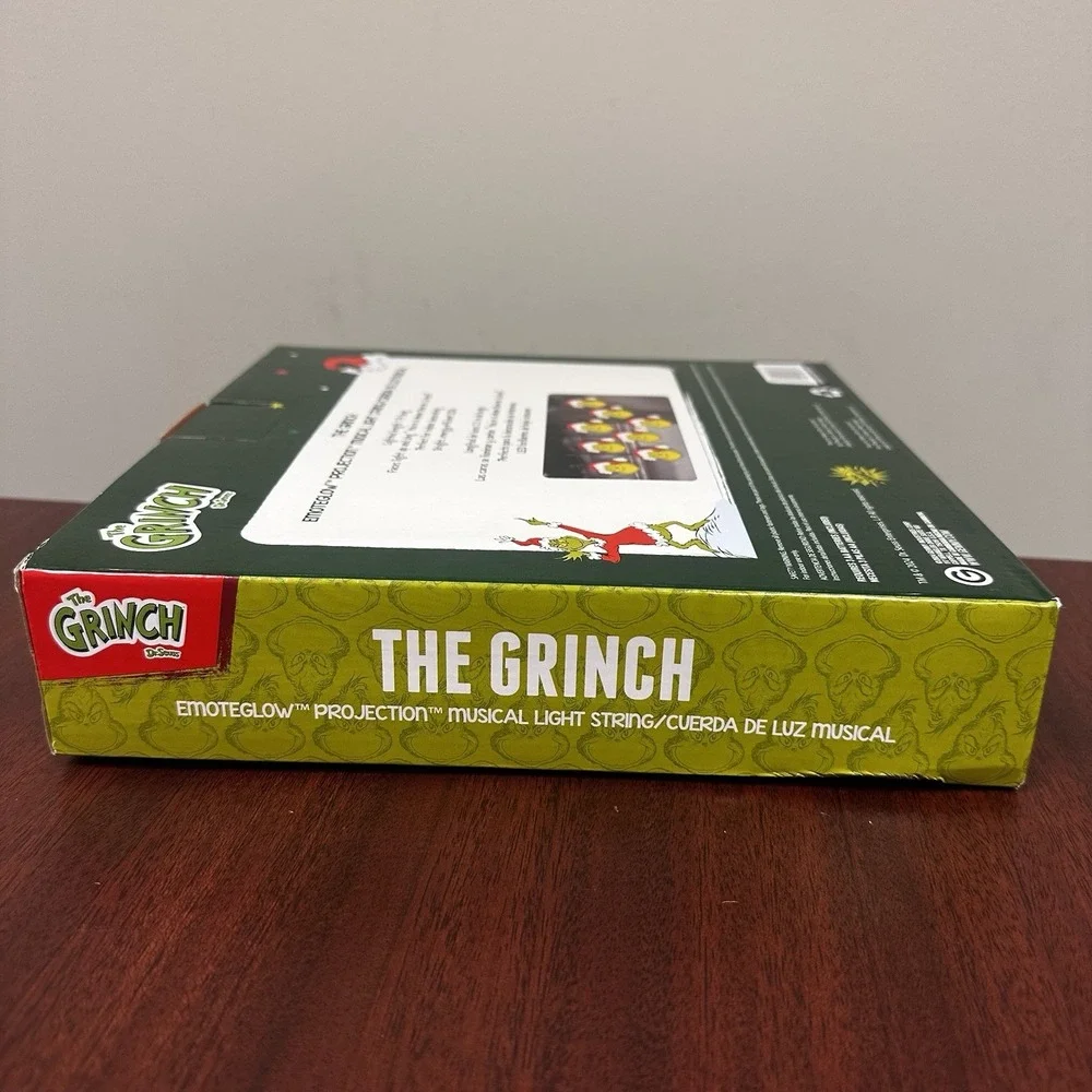 Dr. Seuss The Grinch Musical Light String 8 LED Christmas‎ Holiday Lights NEW